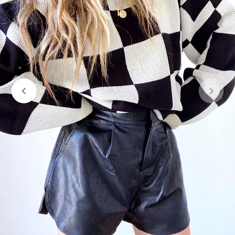 ASCOT AND HART The BEX checkered sweater Similar to FREE PEOPLE style